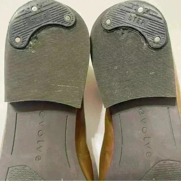 EASY SPIRIT EVOLVE Womens Medium Brown Evolve Pip Slip On Leather Flats 8.5 M - Picture 8 of 9